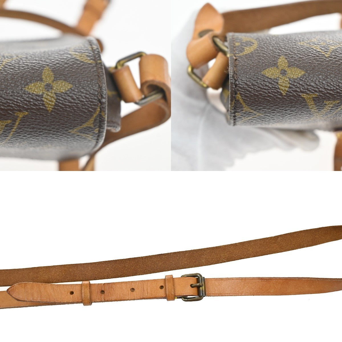 LOUIS VUITTON Mini Cartouchiere Shoulder Bag Monogram Leather BN M51254 34KP588