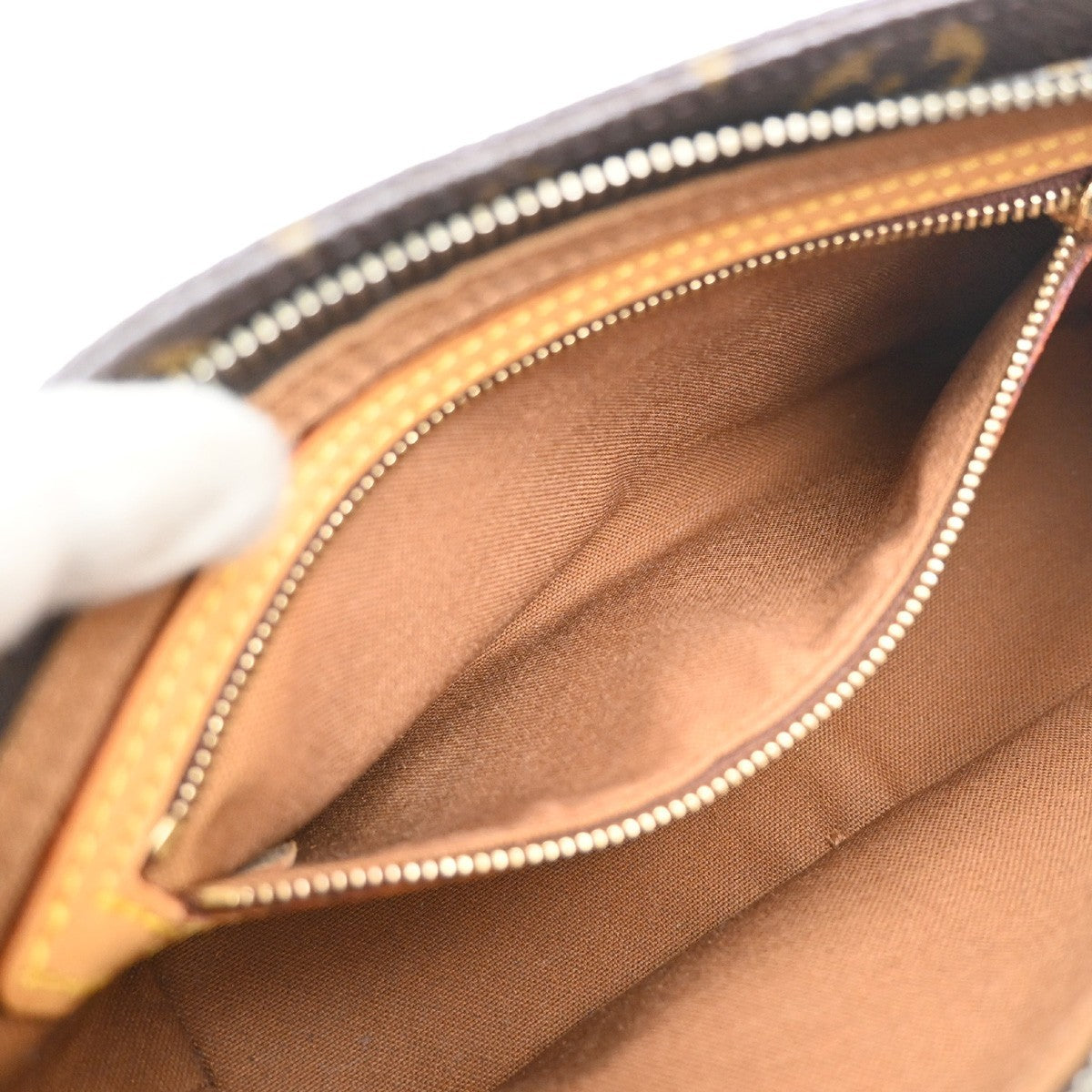 LOUIS VUITTON Logo Trotteur Shoulder Bag Monogram Leather Brown M51240 61SA037