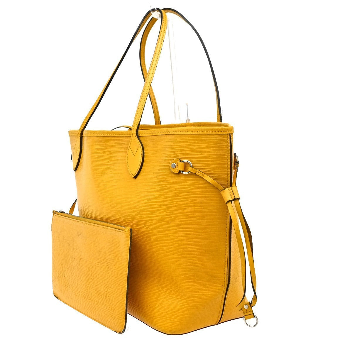 LOUIS VUITTON Neverfull MM Shoulder Tote Bag Epi Leather Yellow M40957 26CA473