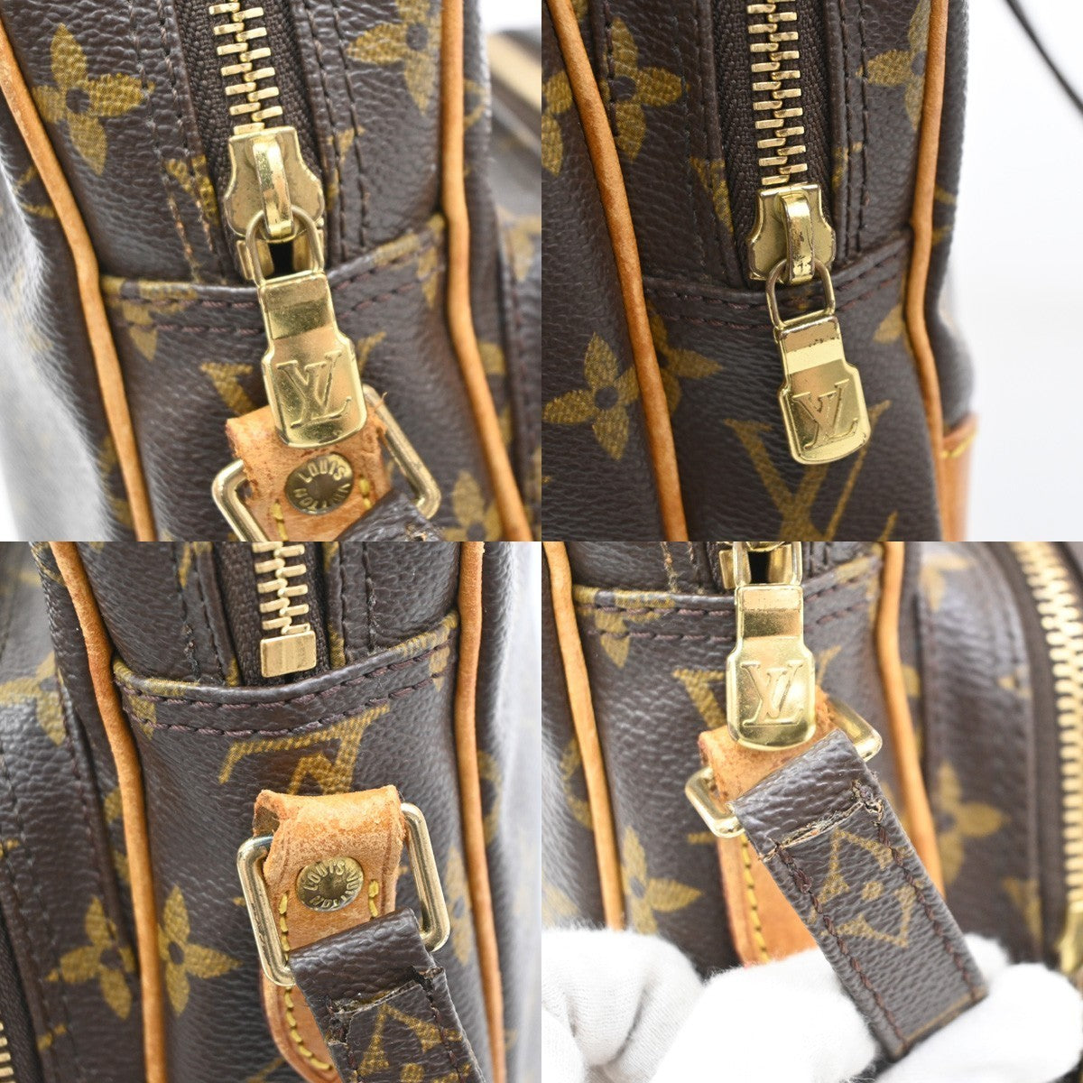 LOUIS VUITTON Amazon Crossbody Shoulder Bag Monogram Leather USA M45236 73KD176