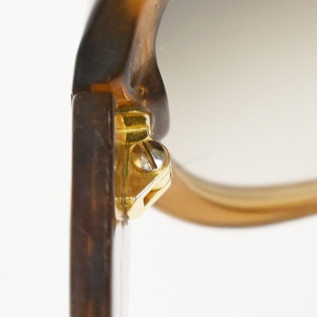 LOUIS VUITTON Glitter Sunglasses Eye Wear Plastic Brown Gold Z0460E 67EG271