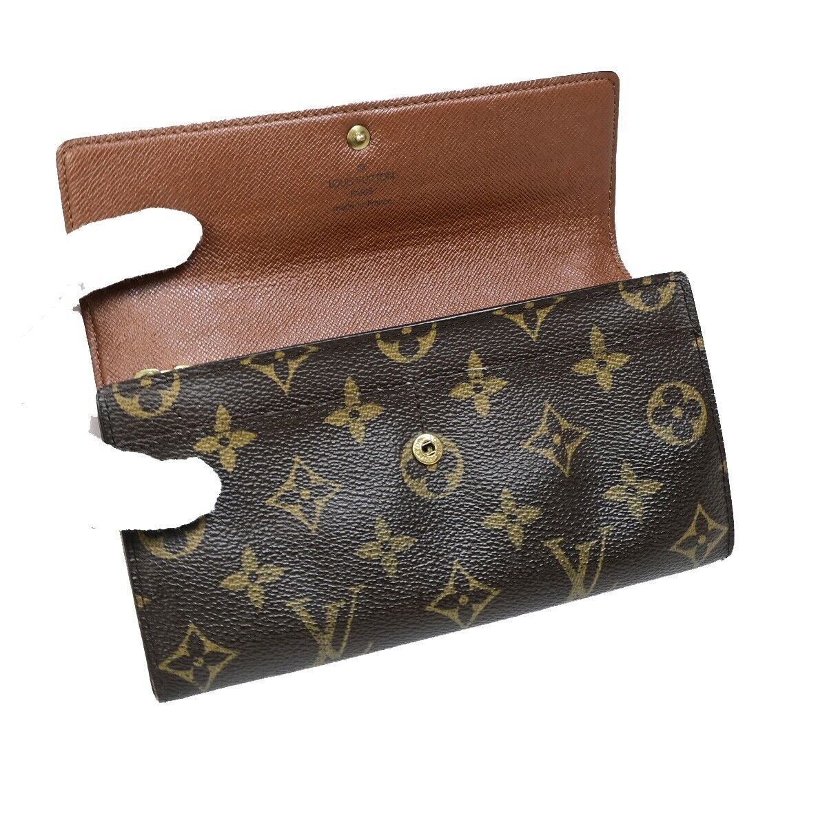 LOUIS VUITTON Porte Monnaie Credit Long Wallet Monogram Leather M61726 68FB088