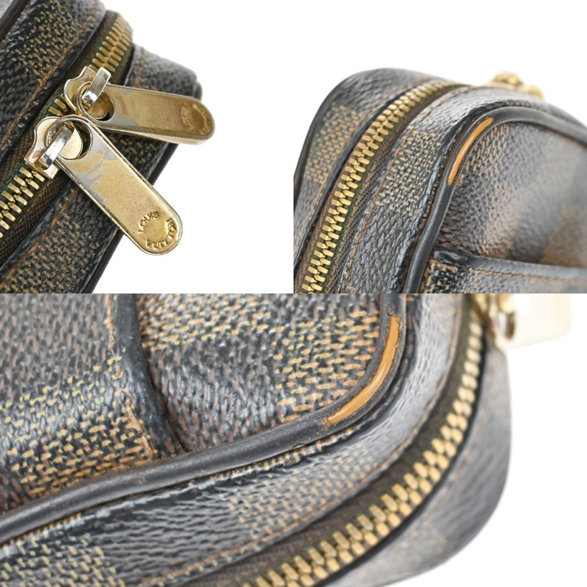 LOUIS VUITTON Etui Okapi PM Shoulder Pouch Bag Damier Ebene Brown N61738 30KB575
