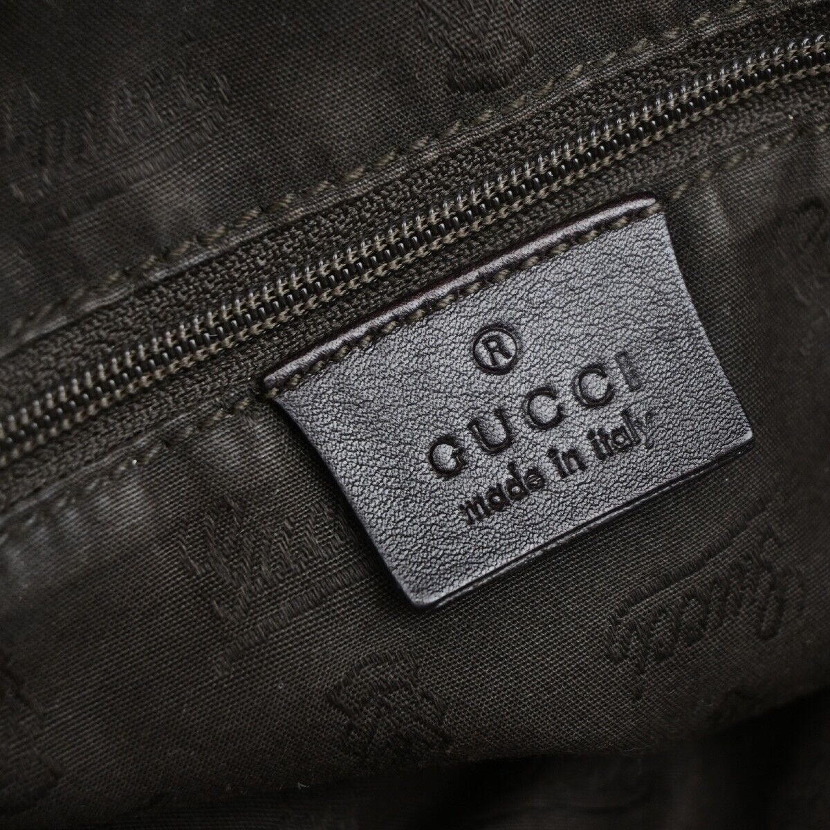 GUCCI Logo Guccissima Sukey GG Pattern Shoulder Bag Leather Brown GHW 83EC987