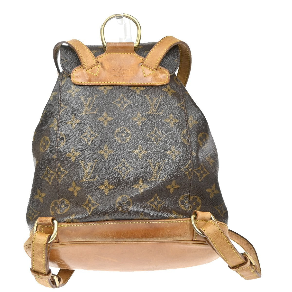 LOUIS VUITTON Montsouris MM Backpack Bag Monogram Leather Brown M51136 86MA643