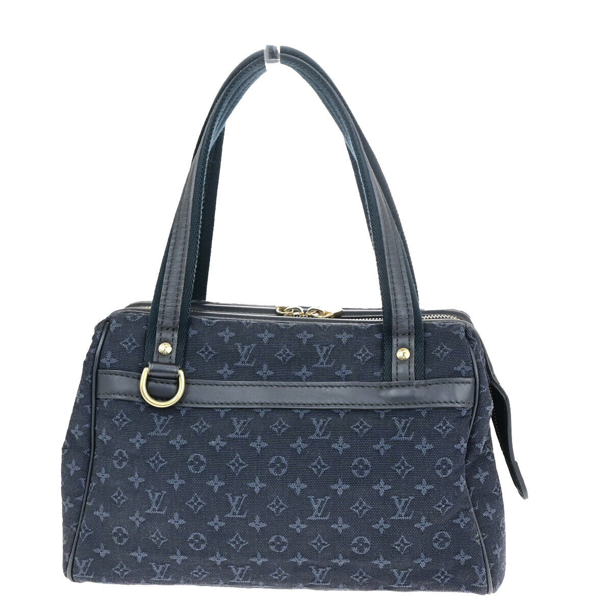 LOUIS VUITTON Josephine PM Hand Bag Monogram Mini Canvas Blue M92414 77YG589