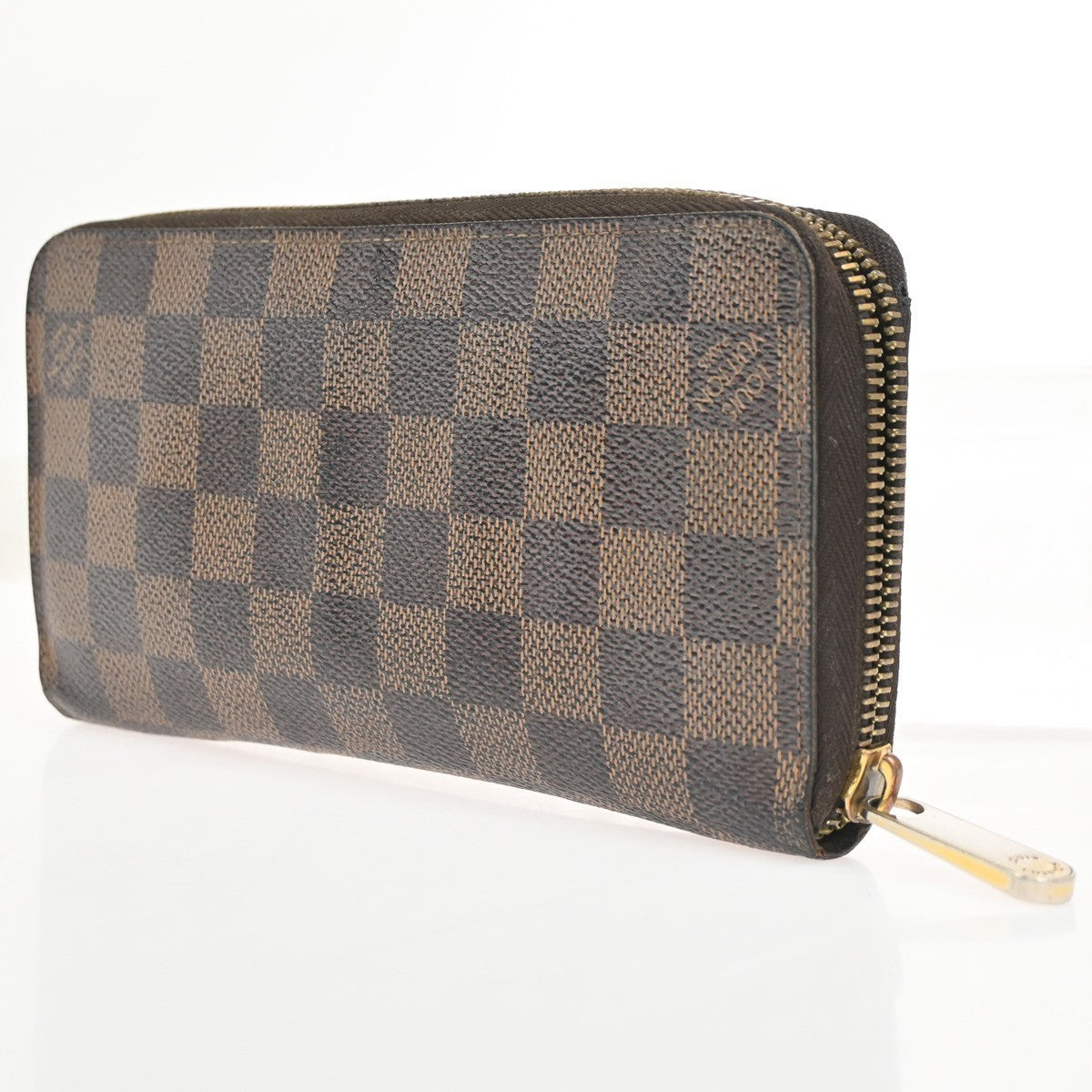 LOUIS VUITTON Zippy Wallet Zip Around Wallet Damier Ebene Brown N60015 09KC304