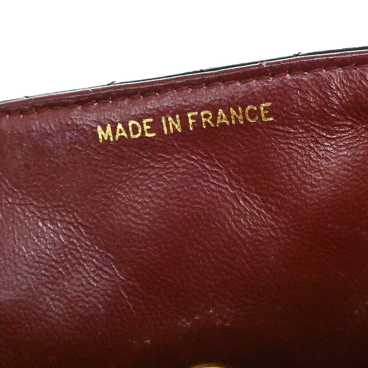 CHANEL CC Logo Matelasse Chain Shoulder Bag Leather Black GHW Vintage 340RJ283
