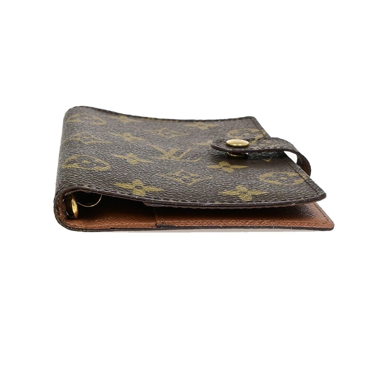 LOUIS VUITTON Agenda PM Day Planner Cover Monogram Leather Brown R20005 02EB351