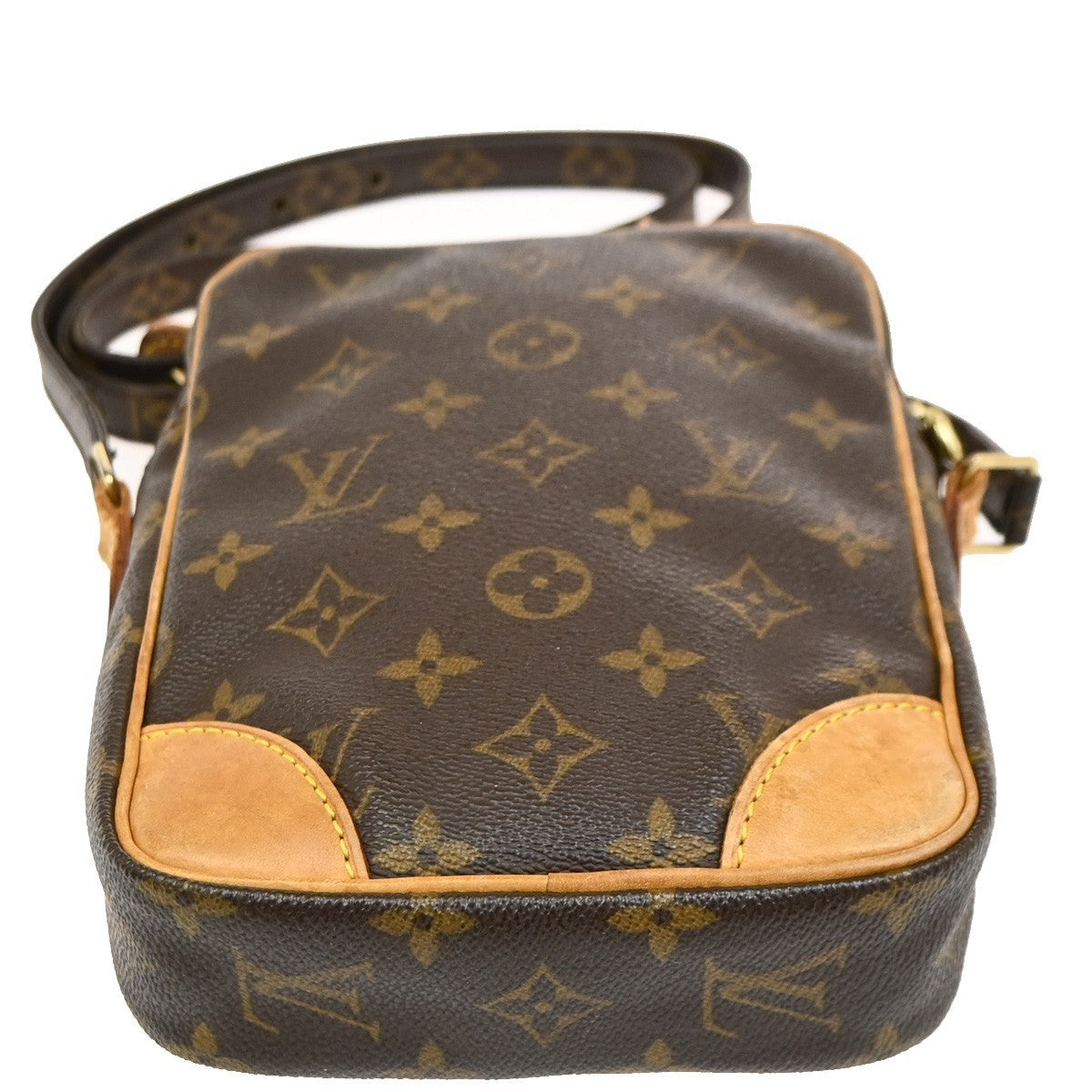 LOUIS VUITTON Danube Shoulder Bag Monogram Leather Brown France M45266 31PA032
