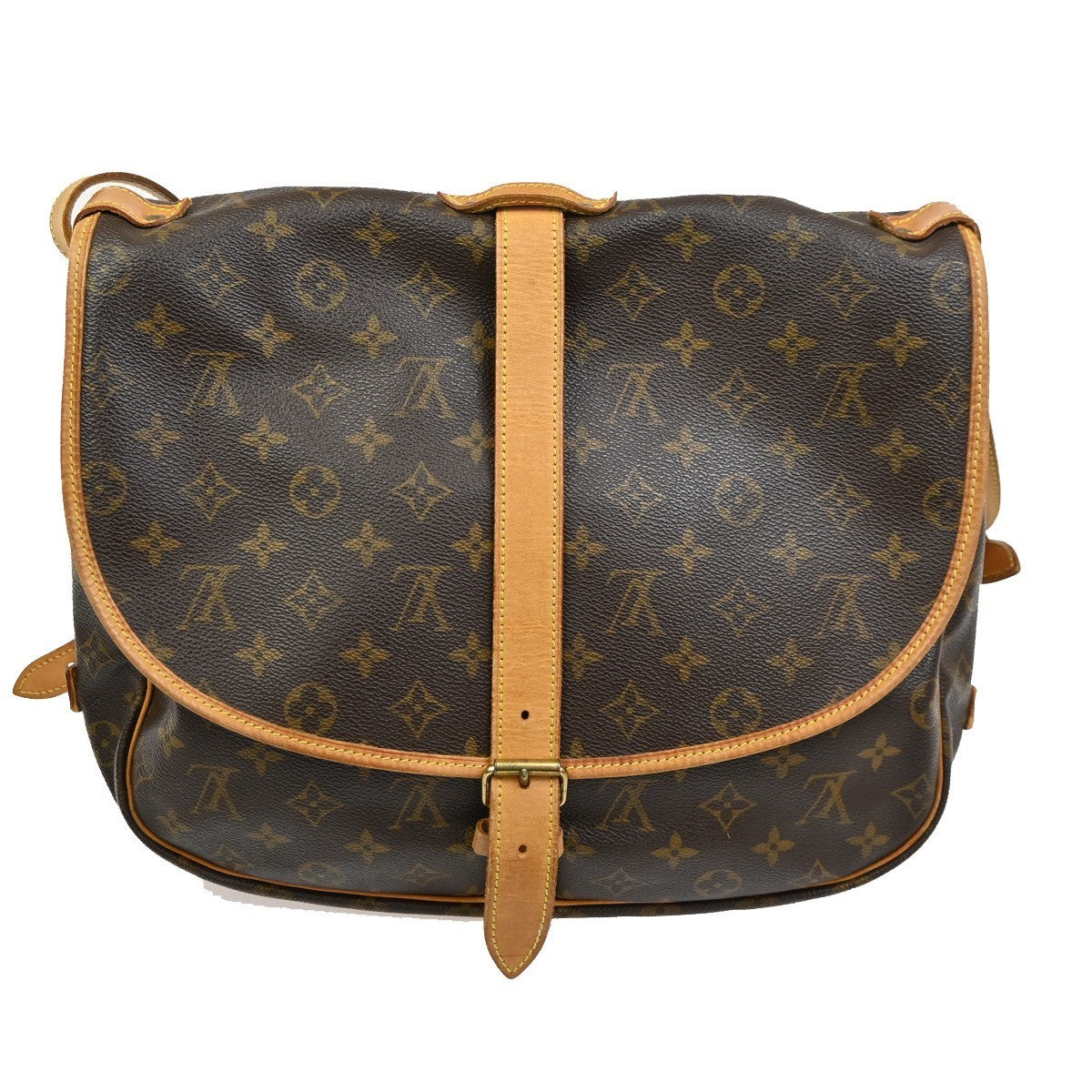 LOUIS VUITTON Saumur 35 Shoulder Bag Monogram Leather BN France M42254 16TA342