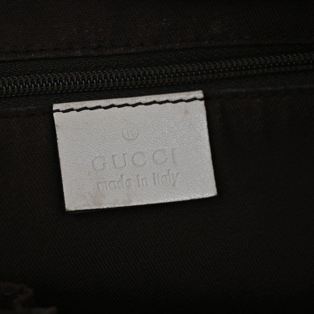 GUCCI Abbey GG Pattern D-Ring Shoulder Bag Canvas Leather BN White Italy 36ZA304