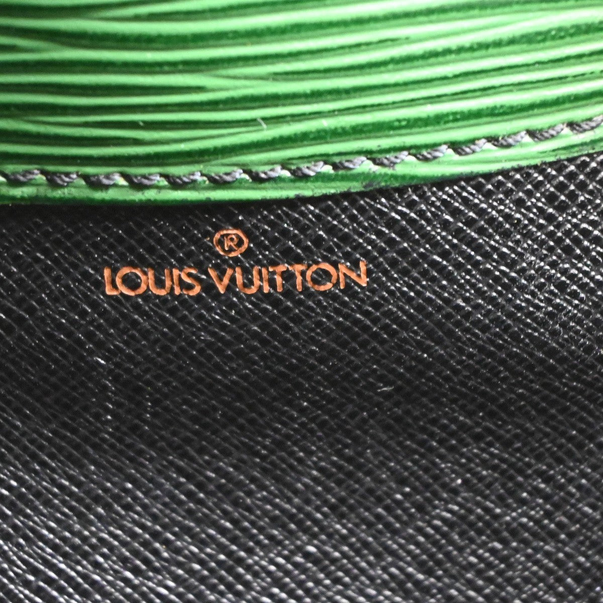 LOUIS VUITTON LV Cartouchiere MM Shoulder Bag Epi Leather Green M52244 80SA155
