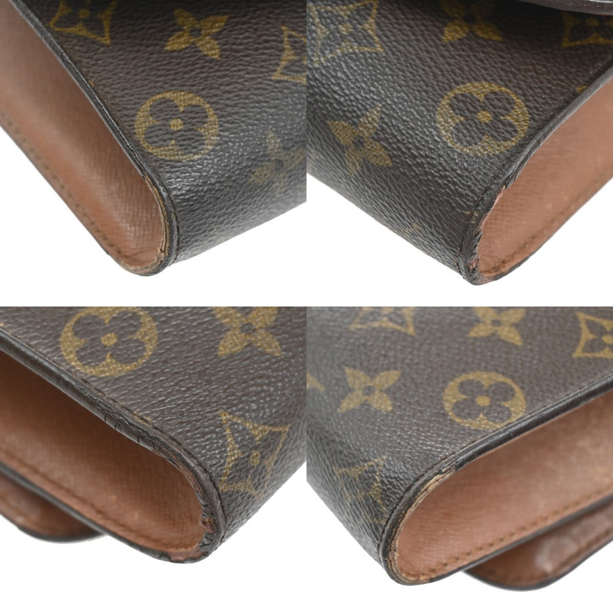 LOUIS VUITTON Bordeaux Clutch Bag Monogram Leather Brown M51797 01AA078