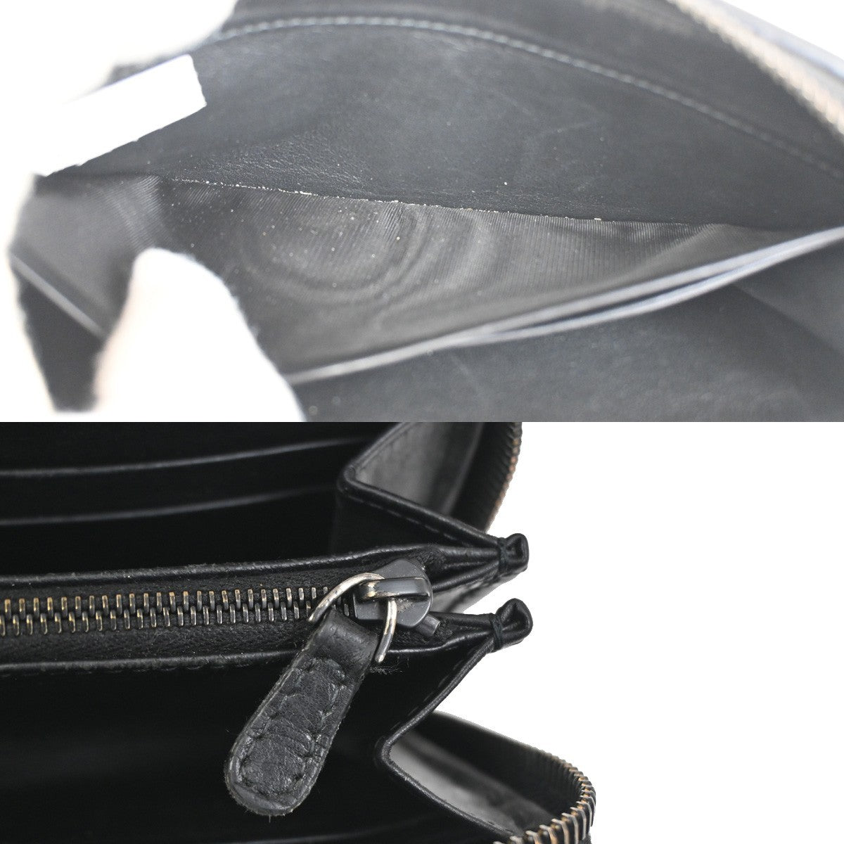 BOTTEGA VENETA Intrecciato Zipper Long Wallet Leather Brown Italy 65KD095