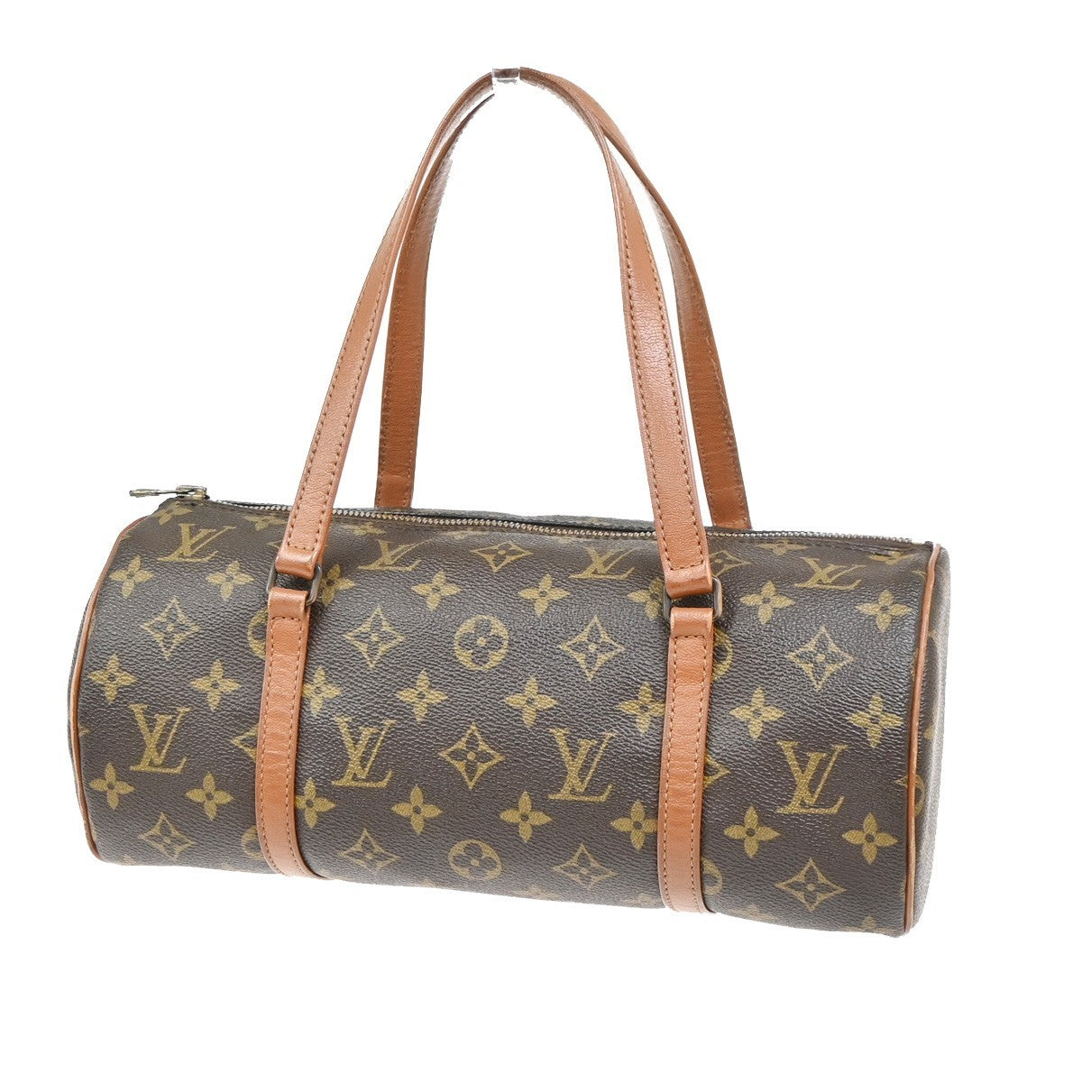 LOUIS VUITTON Logo PAPILLON 30 Hand Bag Monogram Leather Brown M51365 79ZA300