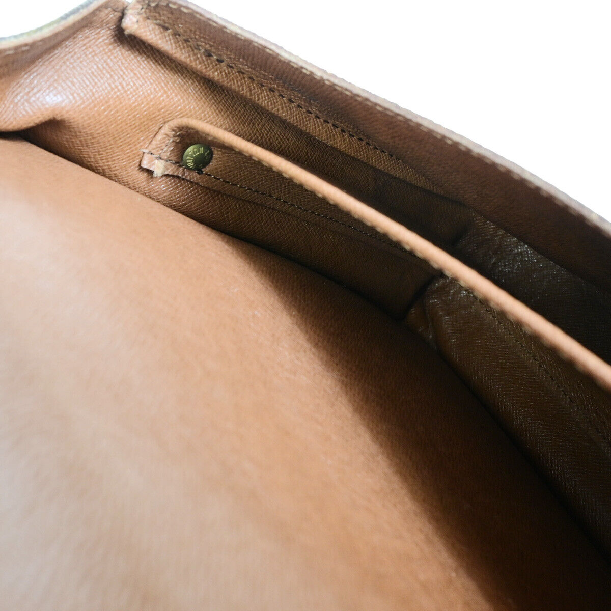 LOUIS VUITTON Cartouchiere GM Shoulder Bag Monogram Leather Brown M51252 37YF621