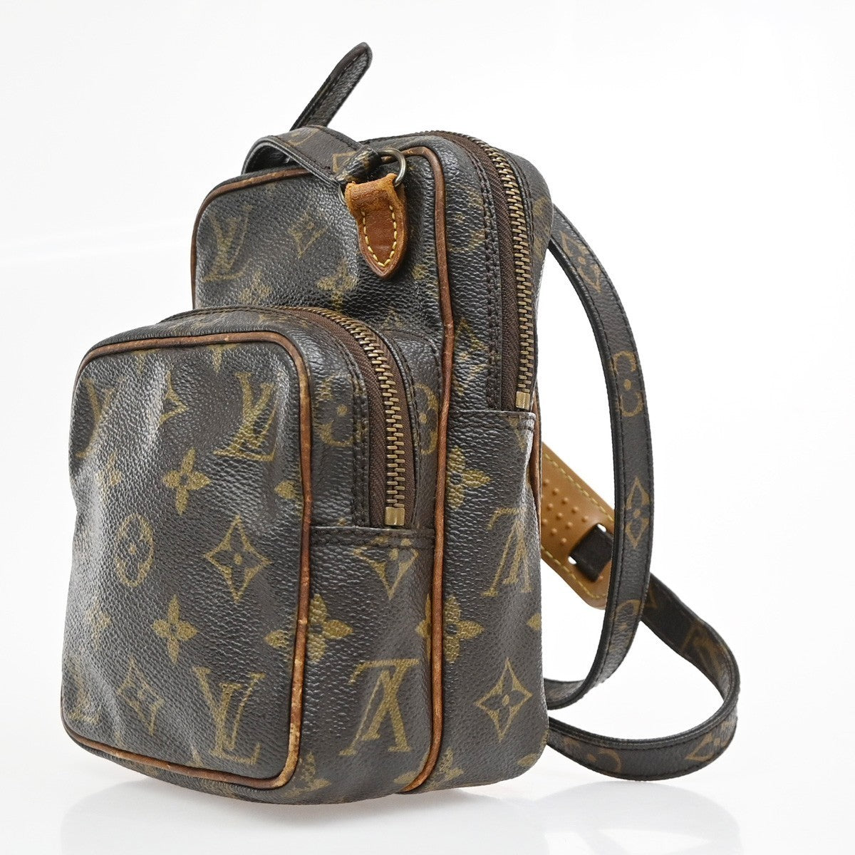 LOUIS VUITTON Mini Amazon Shoulder Bag Monogram Leather Brown M45238 62KP165