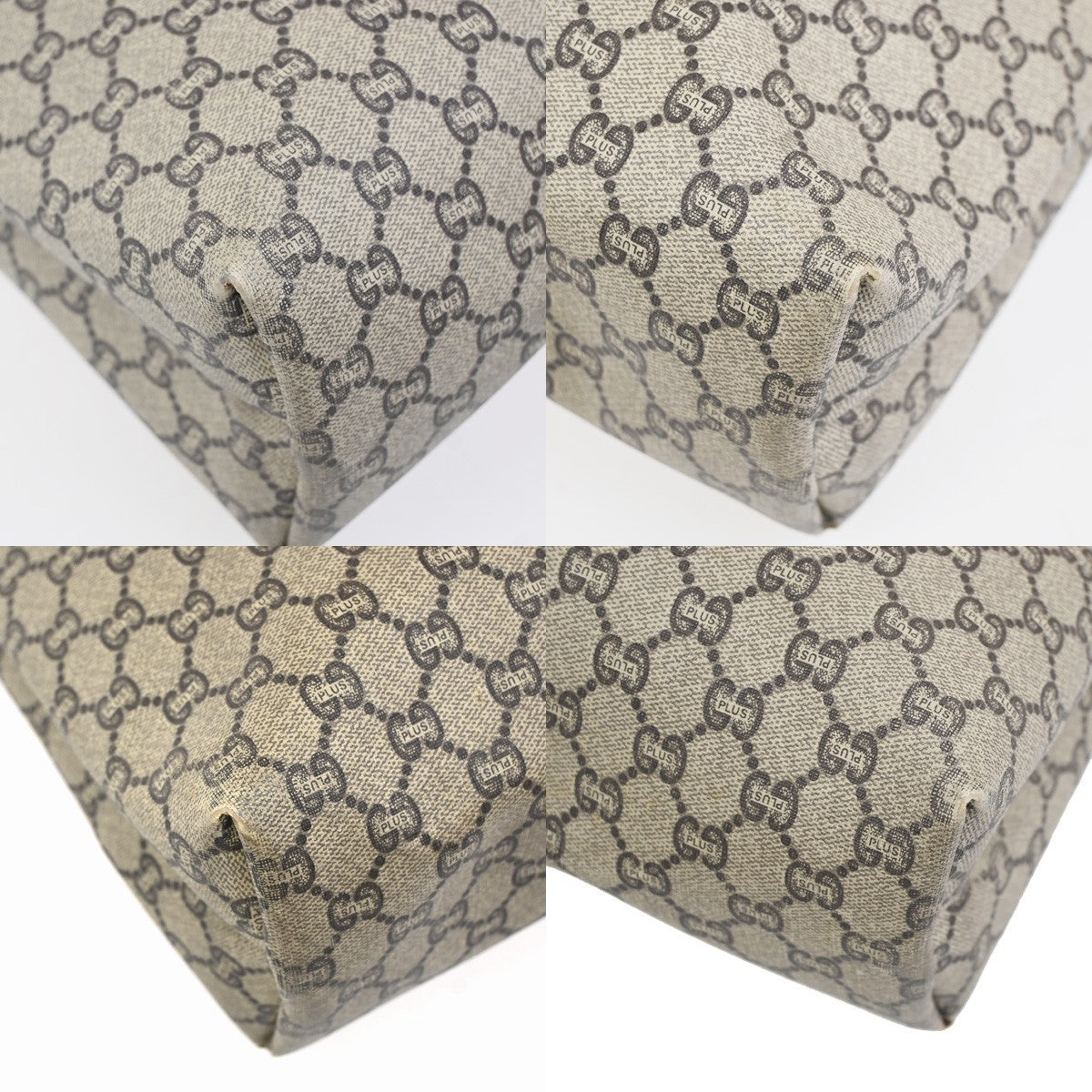 GUCCI PLUS GG Pattern Sherry Shoulder Tote Bag PVC Leather BE BN Italy 61ZA327