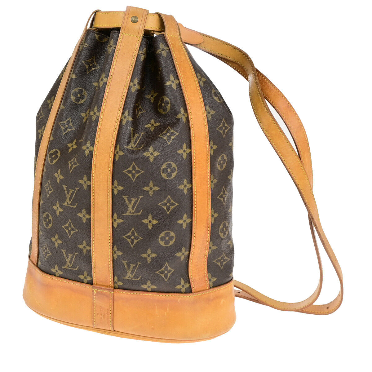 LOUIS VUITTON LV Randonnee PM Shoulder Bag Monogram Leather Brown M42243 86YG615