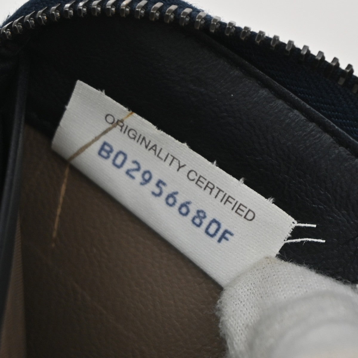 BOTTEGA VENETA Intrecciato Zip Around Long Wallet Embossing Leather Blue 69KP224