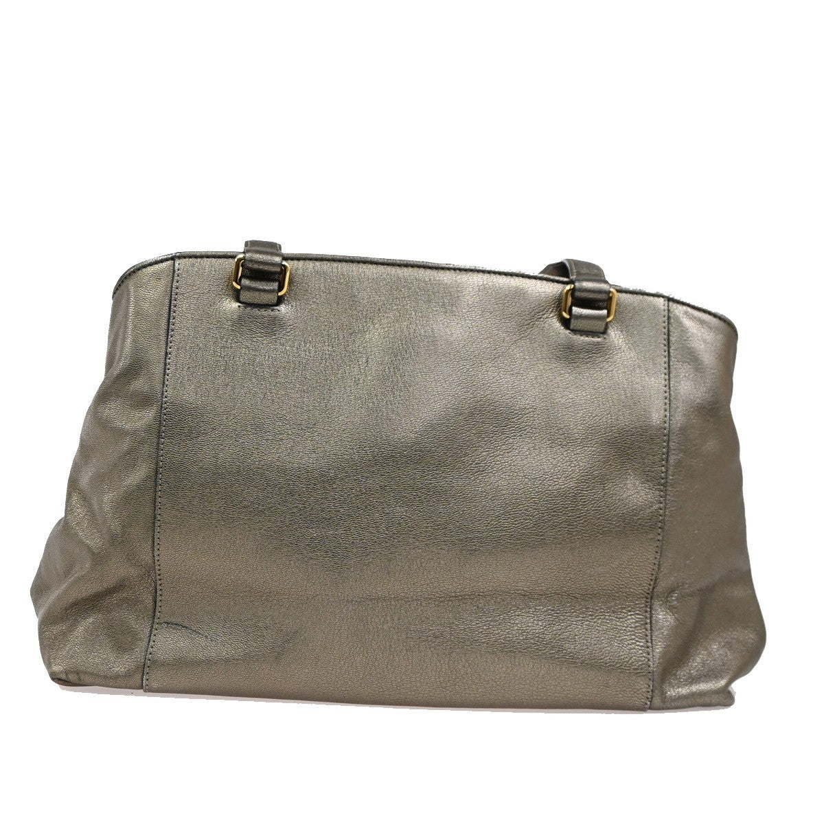 LOEWE Logo Anagram Tote Shoulder Bag Leather Gold GHW Spain 70DA173