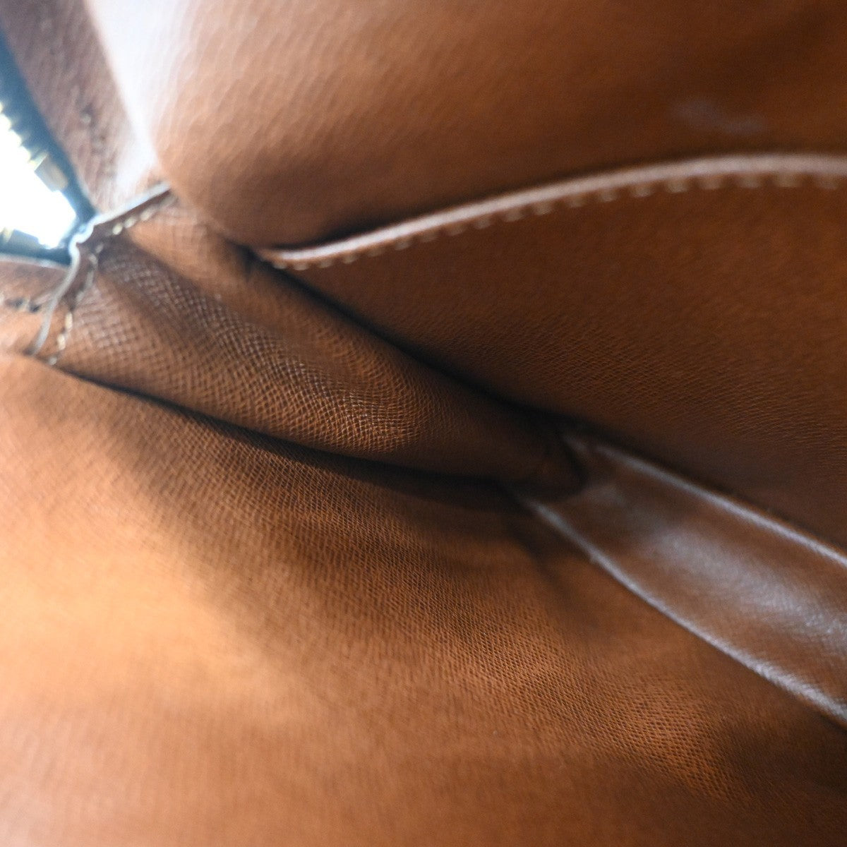 LOUIS VUITTON Danube Shoulder Bag Monogram Leather Brown France M45266 73KP006