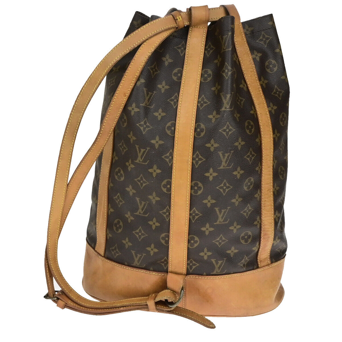 LOUIS VUITTON LV Randonnee GM Shoulder Bag Monogram Leather Brown M42244 31YG688