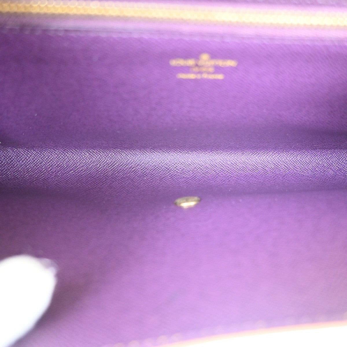 LOUIS VUITTON LV Logo Art Deco Clutch Hand Bag Epi Leather Yellow M52639 05KP509