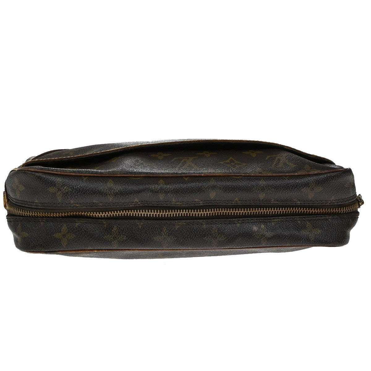 LOUIS VUITTON Compiegne 28 Clutch Hand Bag Monogram Leather Brown M51845 65YH217