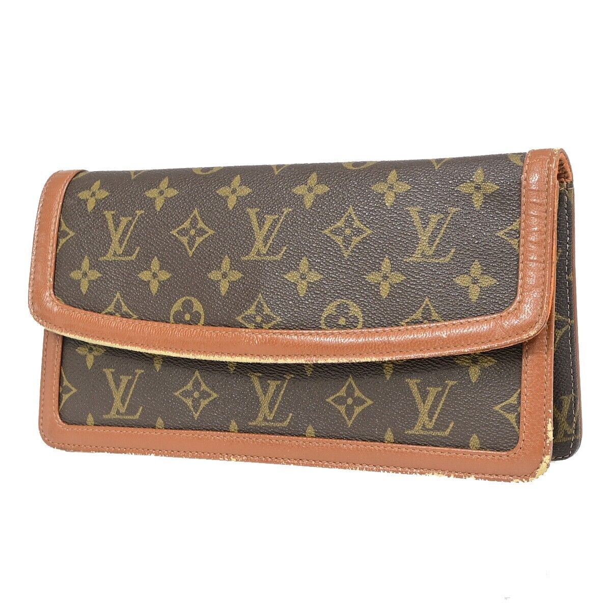 LOUIS VUITTON Pochette Dam PM Clutch Hand Bag Monogram Leather BN M51812 09EC595
