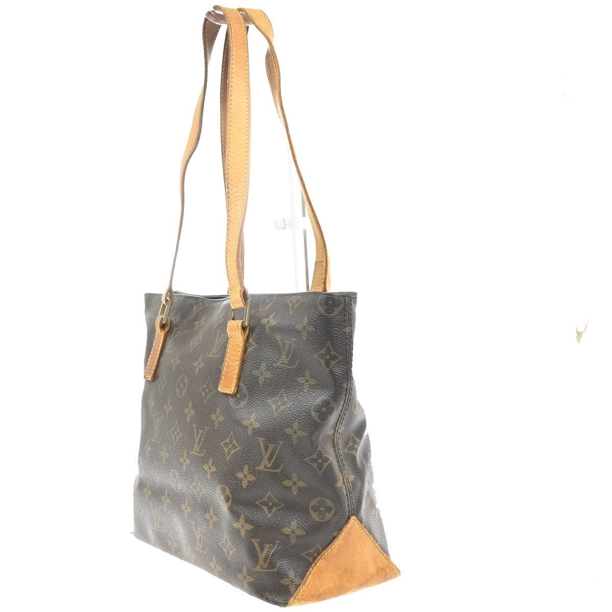 LOUIS VUITTON Cabas Piano Shoulder Bag Monogram Leather Brown M51148 34MA377
