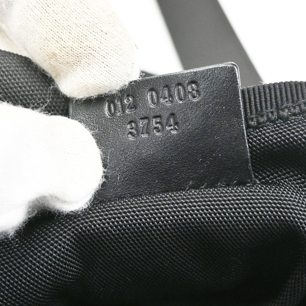 GUCCI Logo Shoulder Travel Hand Bag Nylon Leather Black SHW Italy 07KC492