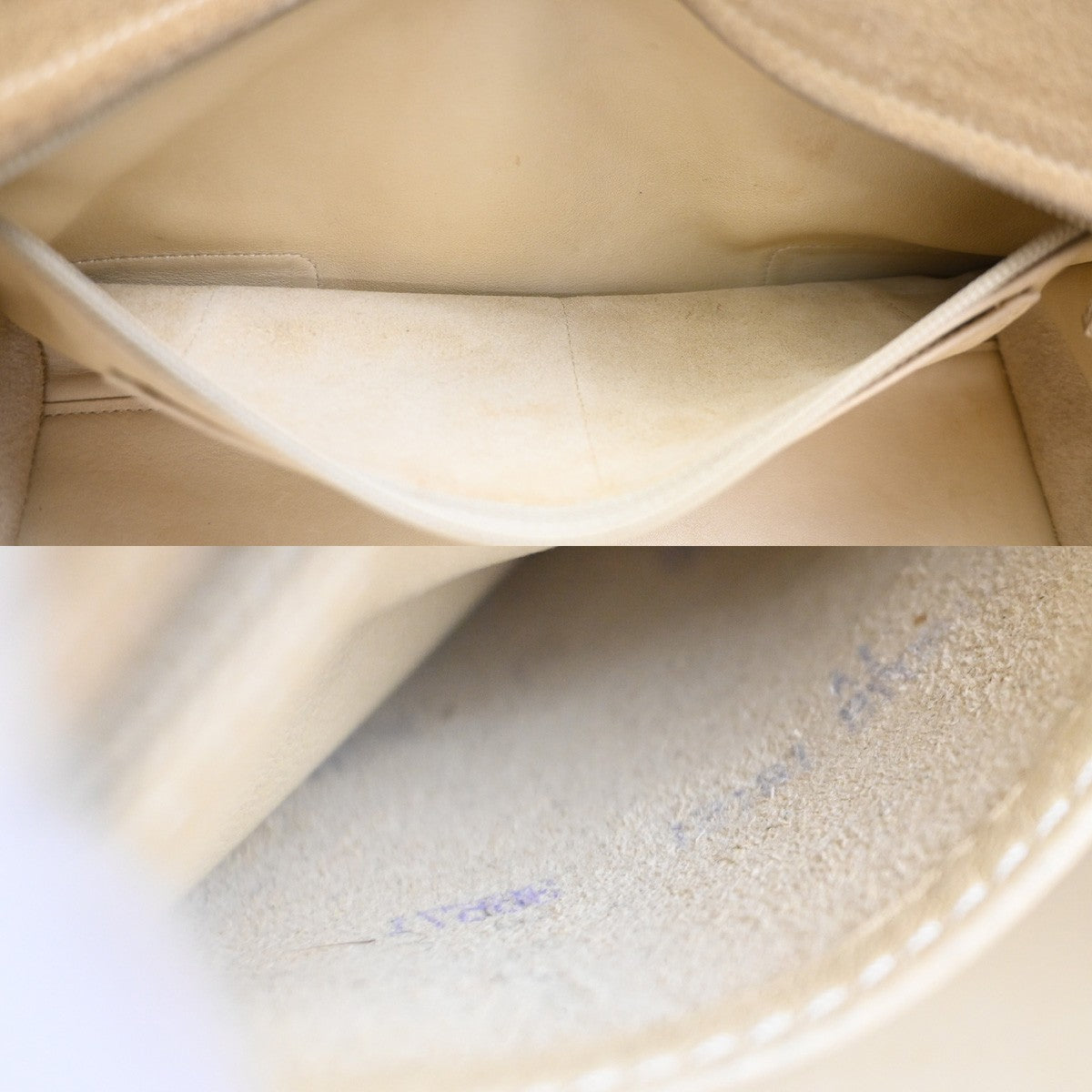 LOEWE Anagram logo Amazona 28 Handbag Suede Leather Beige Spain SHW 38CA785