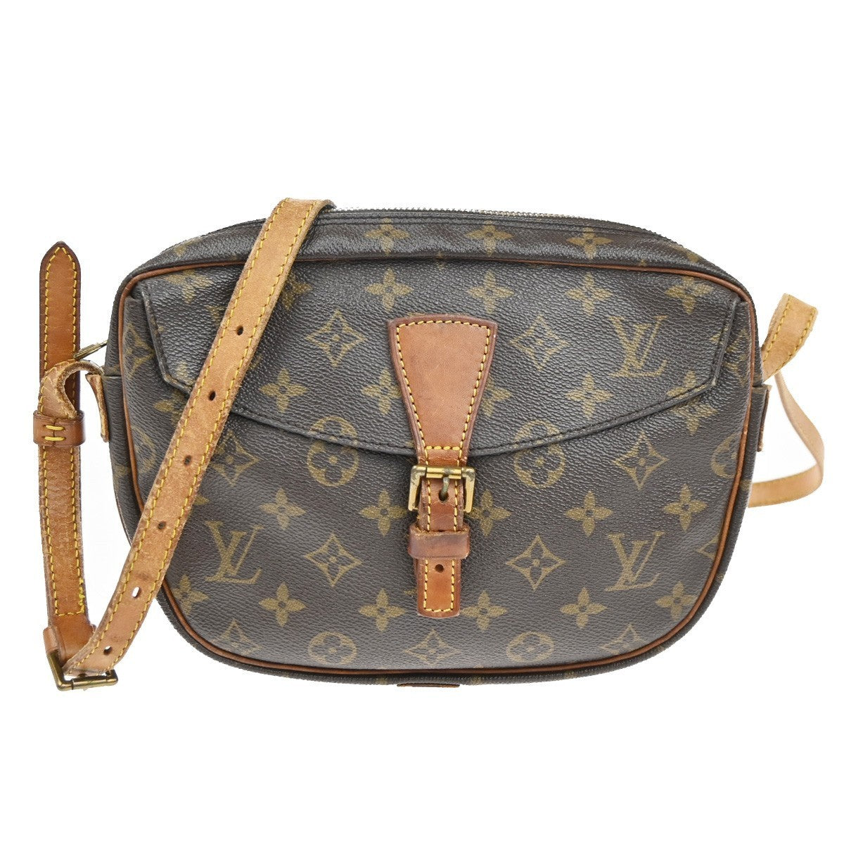 LOUIS VUITTON Jeune Fille MM Shoulder Bag Monogram Leather Brown M51226 34TA475