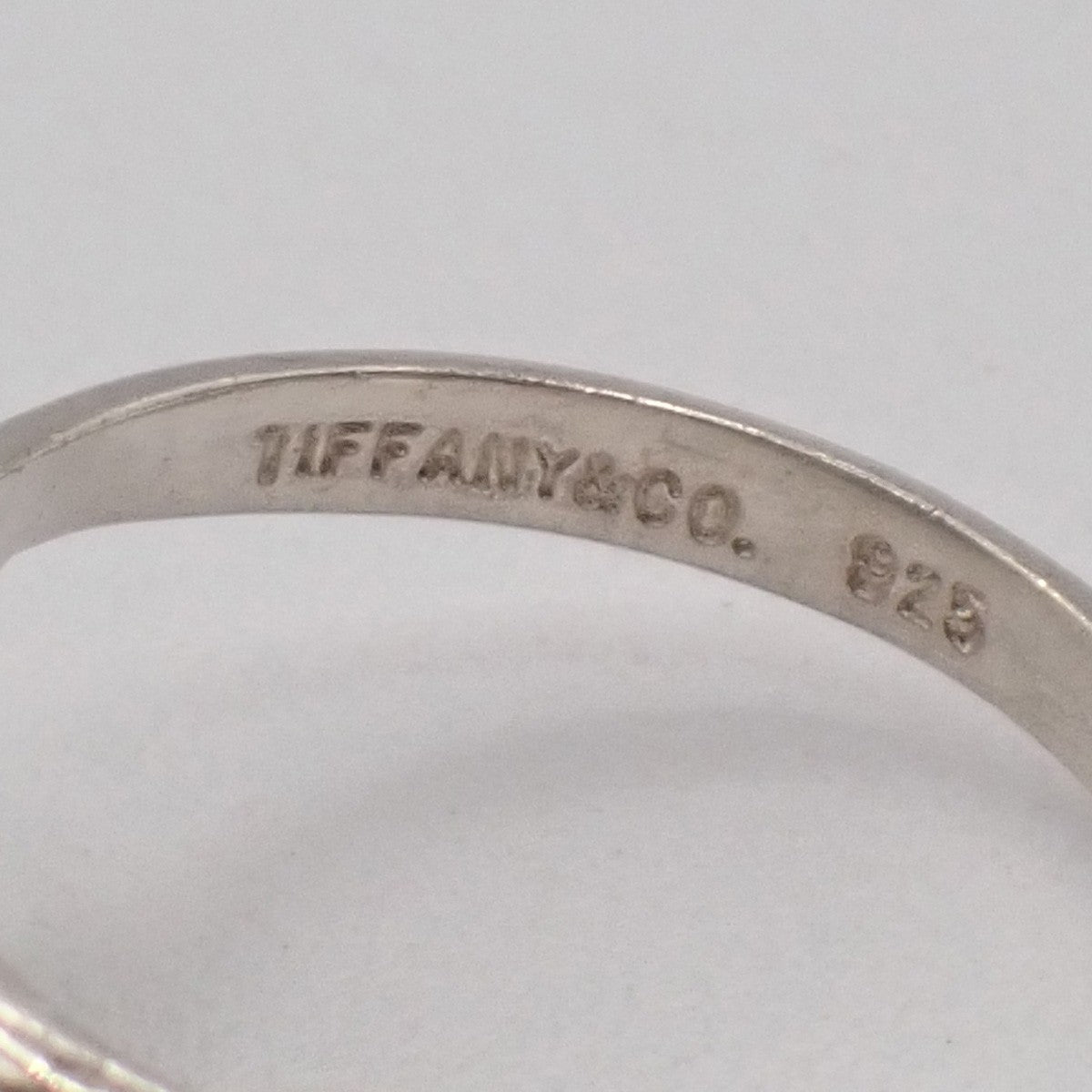 Tiffany & Co. Logo Tulip Ring Sterling Silver 925 US Size 4.0-4.5 01KC079