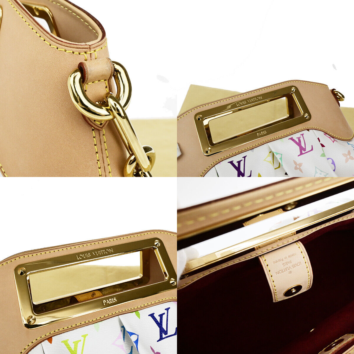 LOUIS VUITTON Judy PM 2Way Chain Shoulder Bag Monogram Multi WE M40257 651RK733