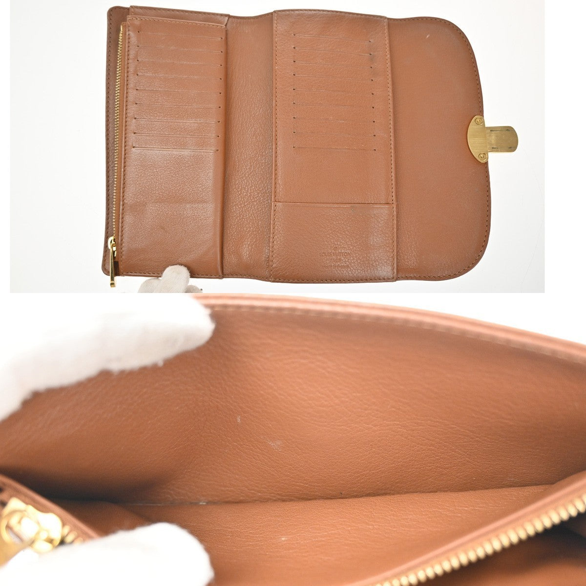 LOUIS VUITTON  Amelial Wallet Monogram Mahina Leather BN M58157 69TA434