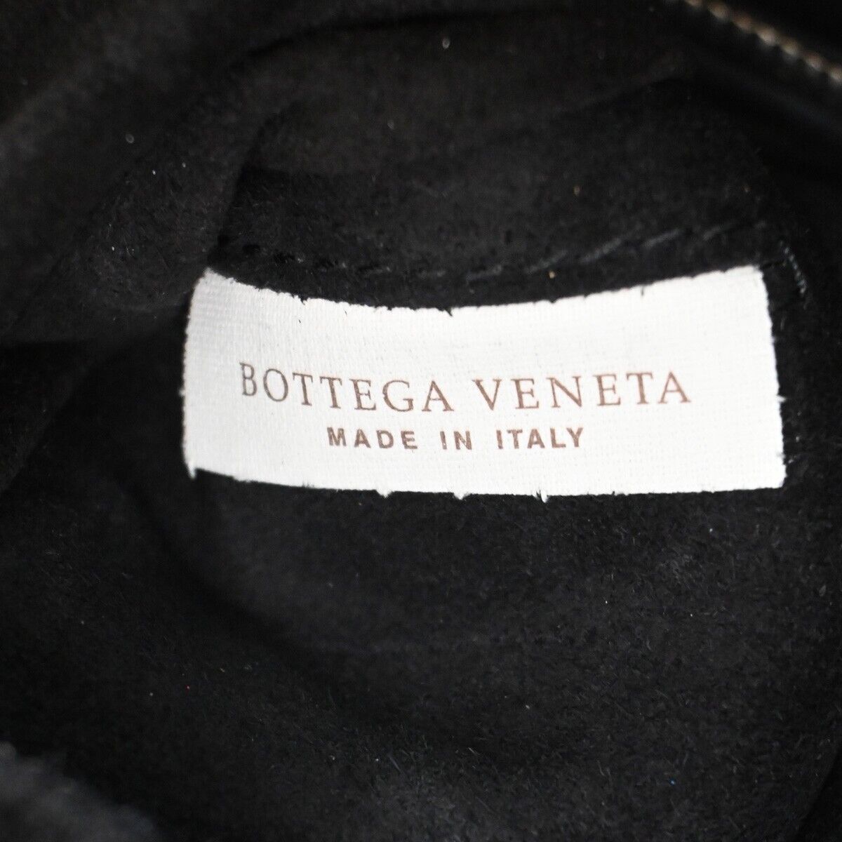 BOTTEGA VENETA Logo Shoulder Tote Bag embossing Leather Black Italy  75SH569