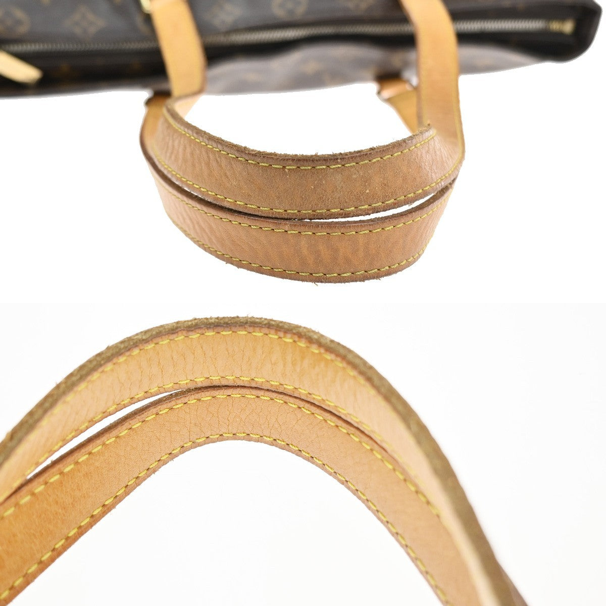 LOUIS VUITTON Cabas Mezzo Shoulder Bag Monogram Leather Brown M51151 73MA498