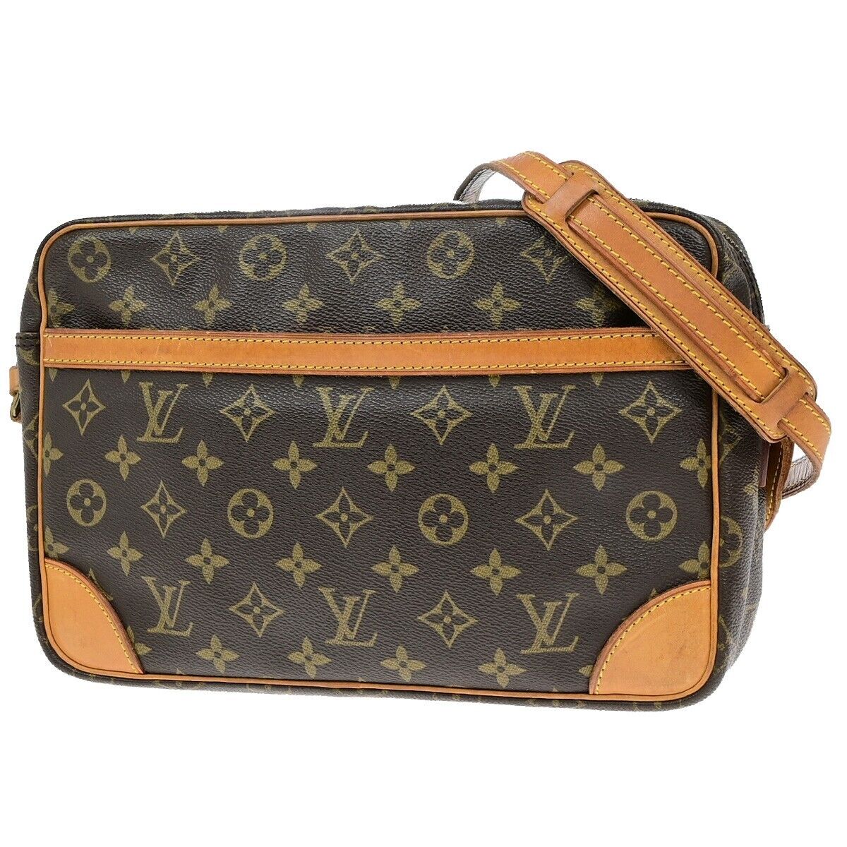 LOUIS VUITTON Trocadero 30 Shoulder Bag Monogram Leather Brown M51272 34ED953