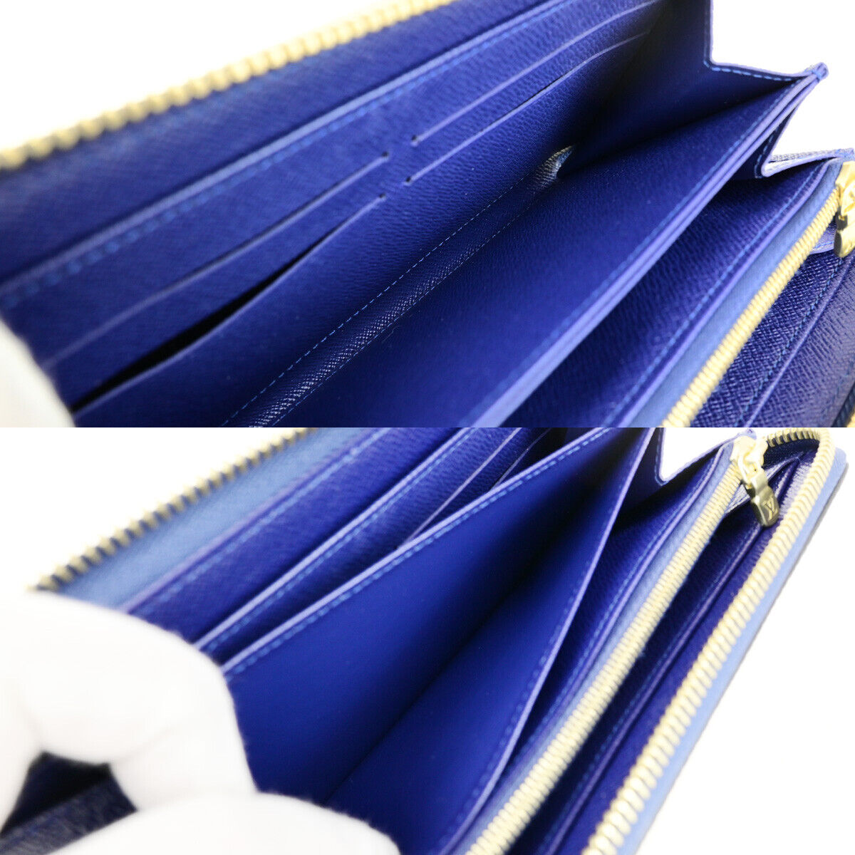 LOUIS VUITTON owl Night Bird Long Zippy Wallet Epi Leather Iris M42558 16RF193