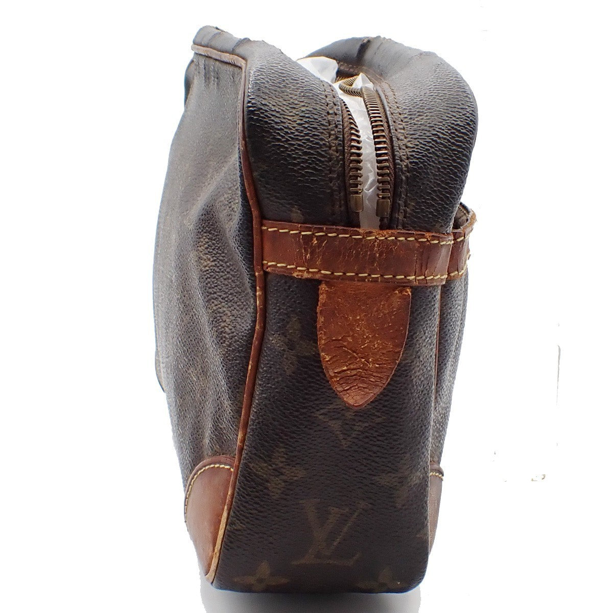 LOUIS VUITTON Compiegne 28 Clutch Hand Bag Monogram Leather Brown M51845 08KC322