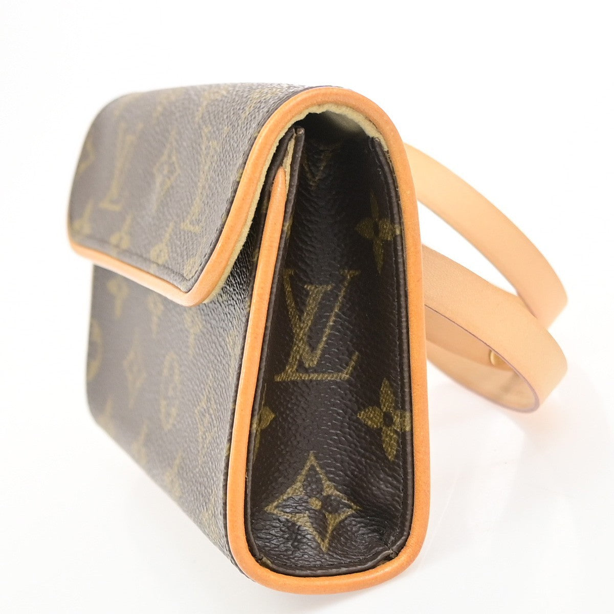 LOUIS VUITTON Pochette Florentine Bum Bag Monogram Leather Brown M51855 93KD131