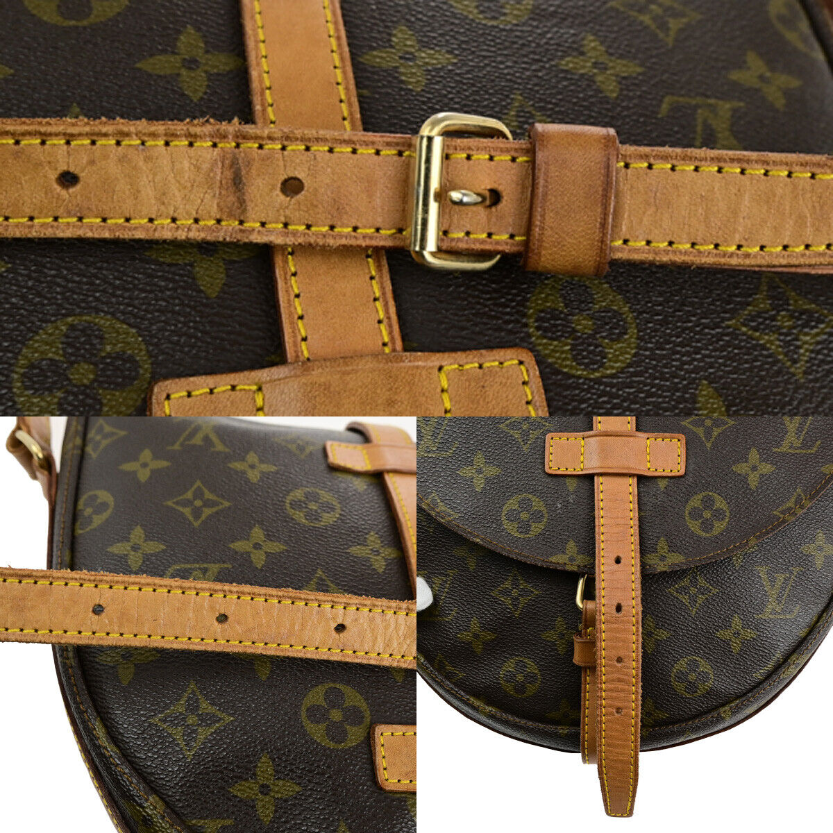 LOUIS VUITTON Chantilly GM Shoulder Bag Monogram Leather Brown M51232 69SJ611