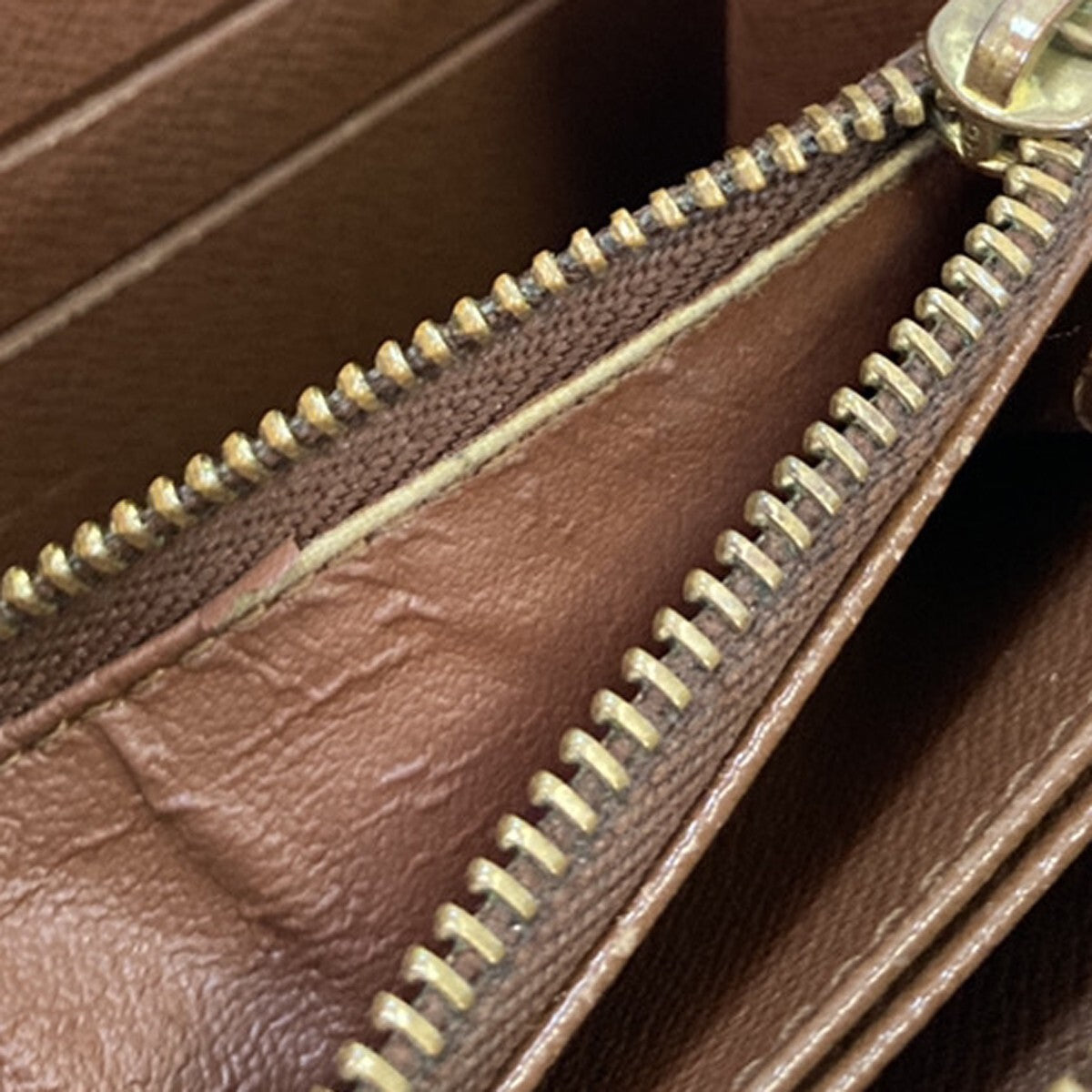 LOUIS VUITTON Zippy Wallet Long Bifold Monogram Leather Brown M60017 67EE177