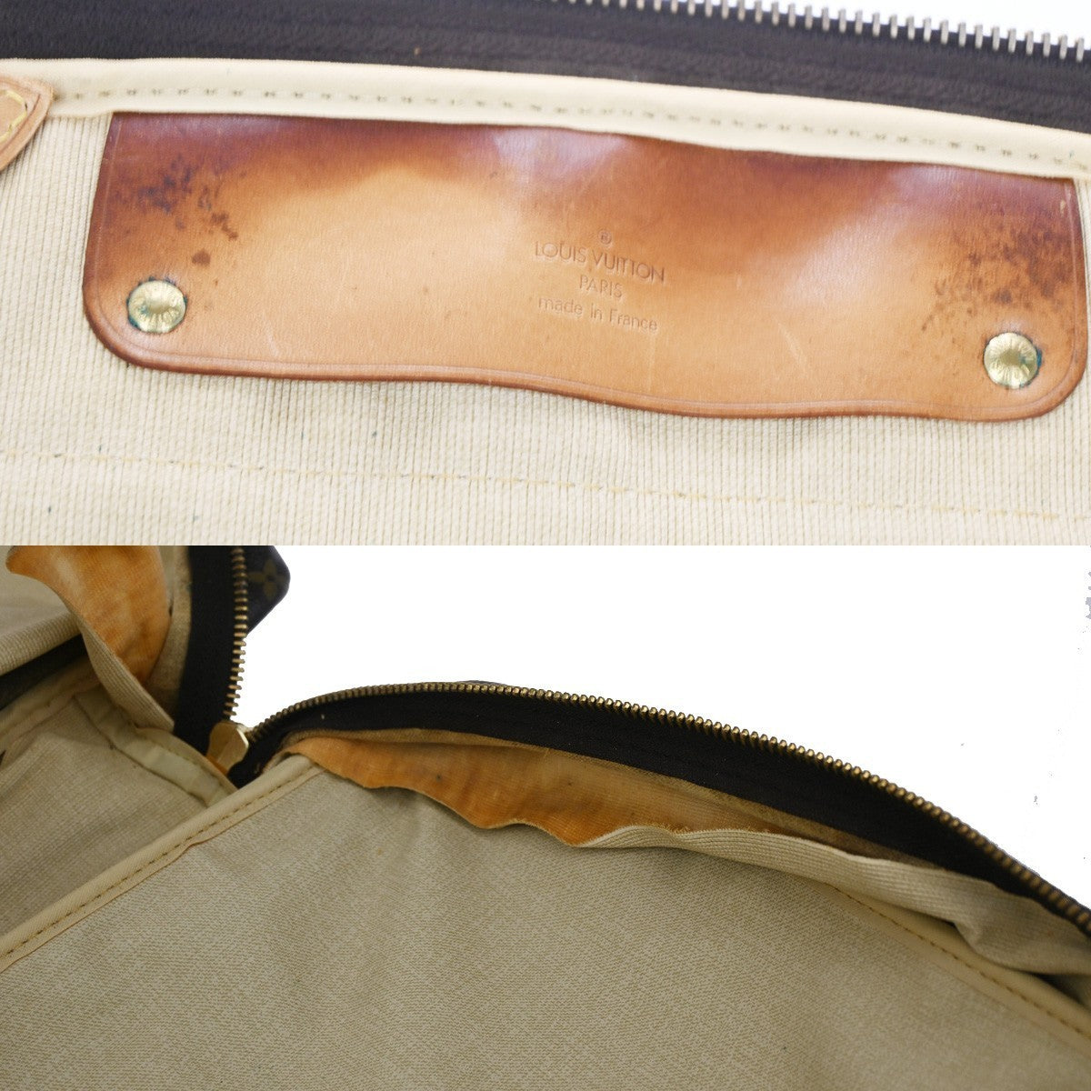 LOUIS VUITTON Alize de Poshes Travel Hand Bag Monogram Leather BN M41392 30TA207