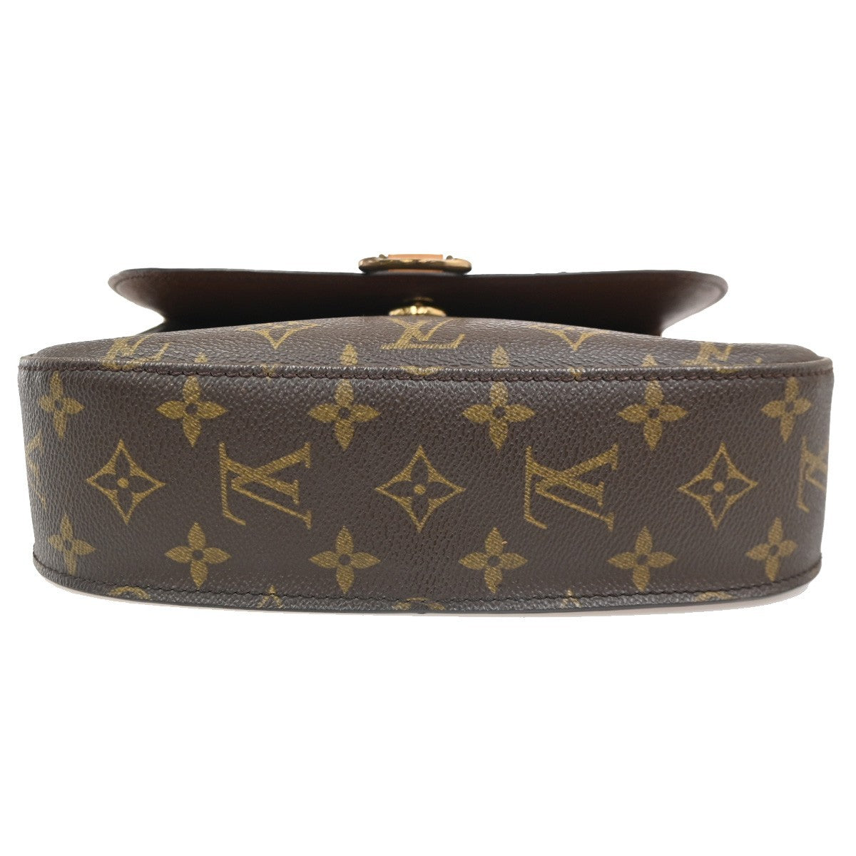 LOUIS VUITTON Saint Cloud GM Shoulder Bag Monogram Leather Brown M51242 85CA747