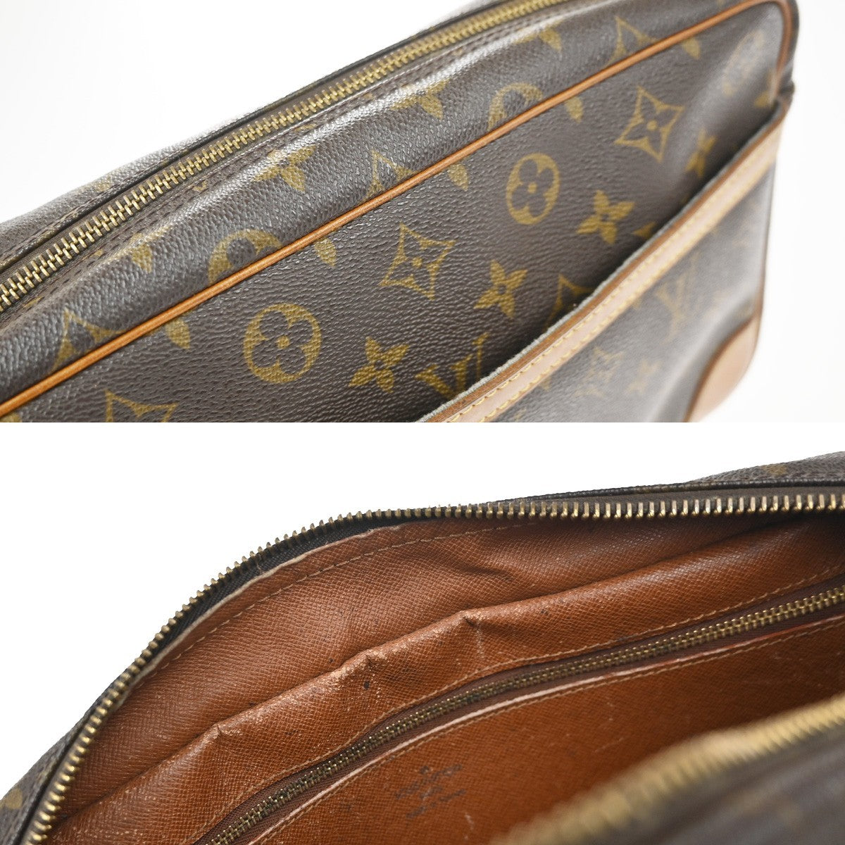 LOUIS VUITTON Trocadero 30 Shoulder Bag Monogram Leather Brown M51272 39YH927