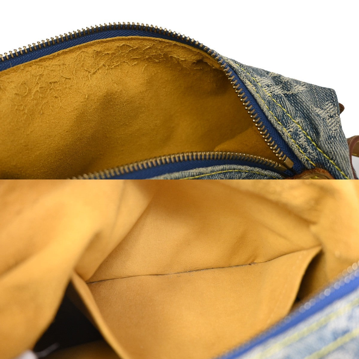 LOUIS VUITTON Buggy PM Shoulder Bag Monogram Denim Leather Blue M95049 49KB529